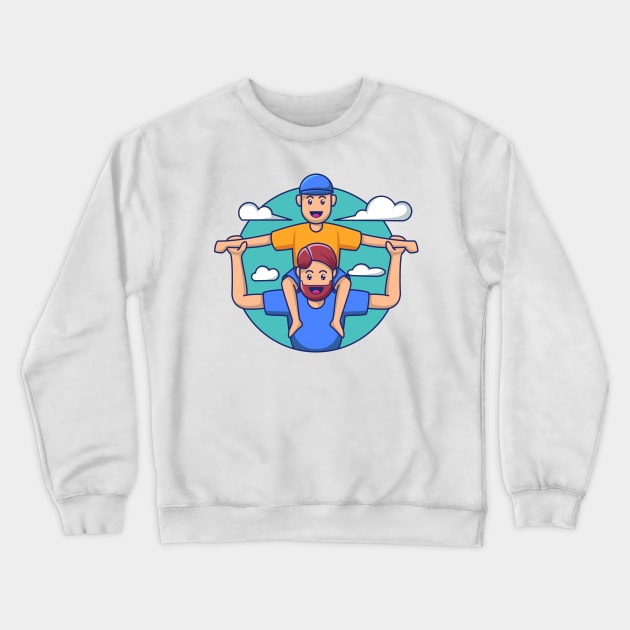 Father's day Crewneck Sweatshirt by JagatKreasi